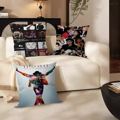 Musiker und Sänger Michael Jackson personalisierte Kissen Staubschutz Schlafzimmer Kinder Party Image