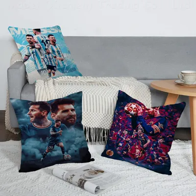 Football Star M-Messi Kissen Geschenk Home Office Dekoration Kissen Schlafzimmer Sofa Auto Image