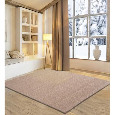Wollteppich MY HOME "Karchau", beige, B:60cm H:13mm L:90cm, Schurwolle, Teppiche, Handweb Teppich, meliert, reine Wolle, handgewebt, brilliante Farben Image