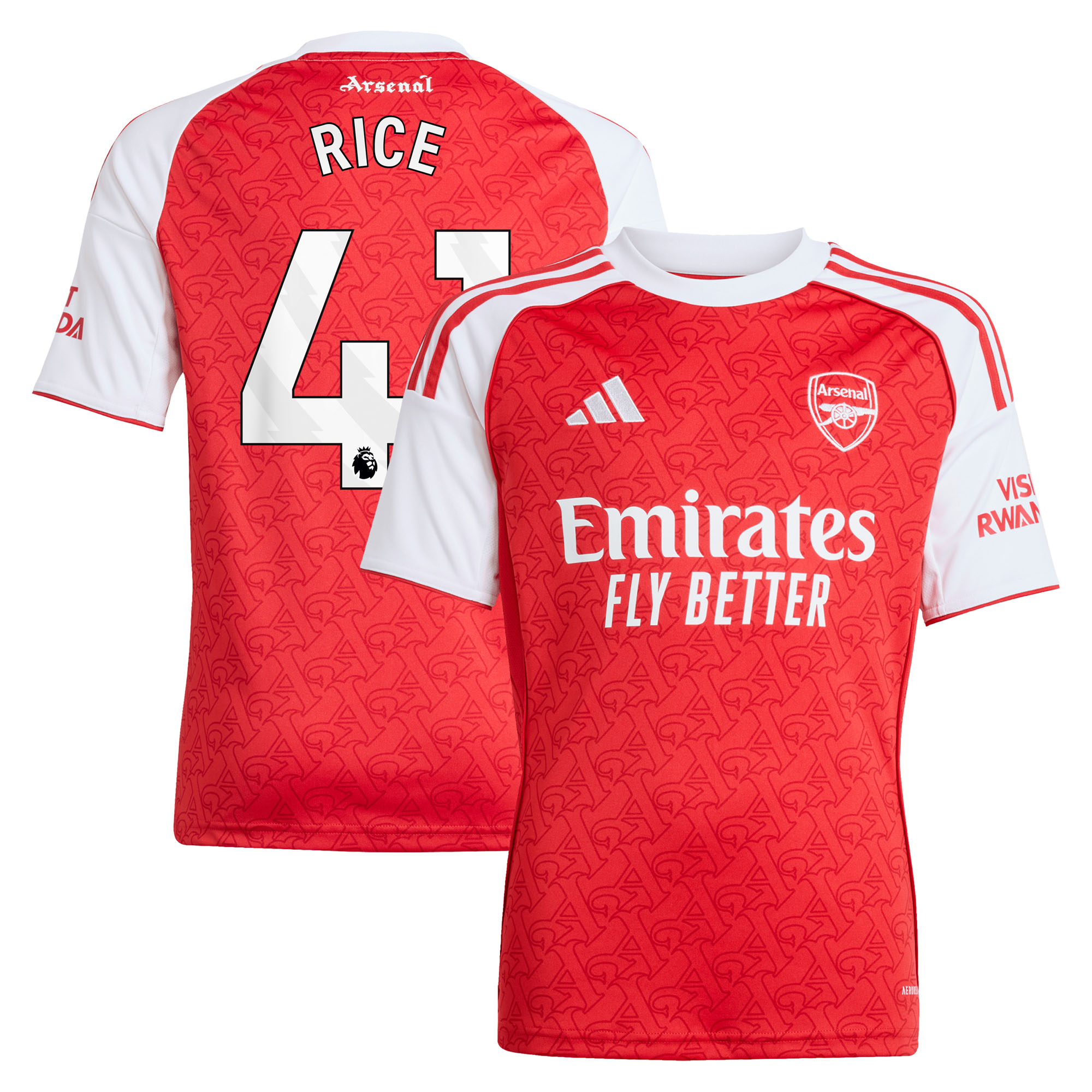 "FC Arsenal 2025-26 adidas Heimtrikot - Kinder mit Aufdruck Rice 41" Image