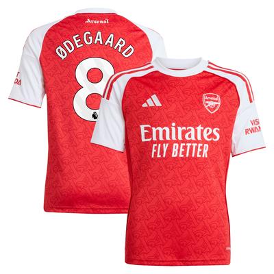 FC Arsenal 2025-26 adidas Heimtrikot - Kinder mit Aufdruck Ødegaard 8 Image