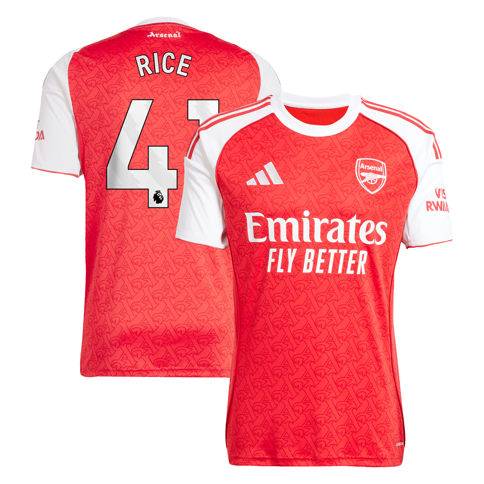 FC Arsenal 2025-26 adidas Heimtrikot mit Aufdruck Rice 41 Image