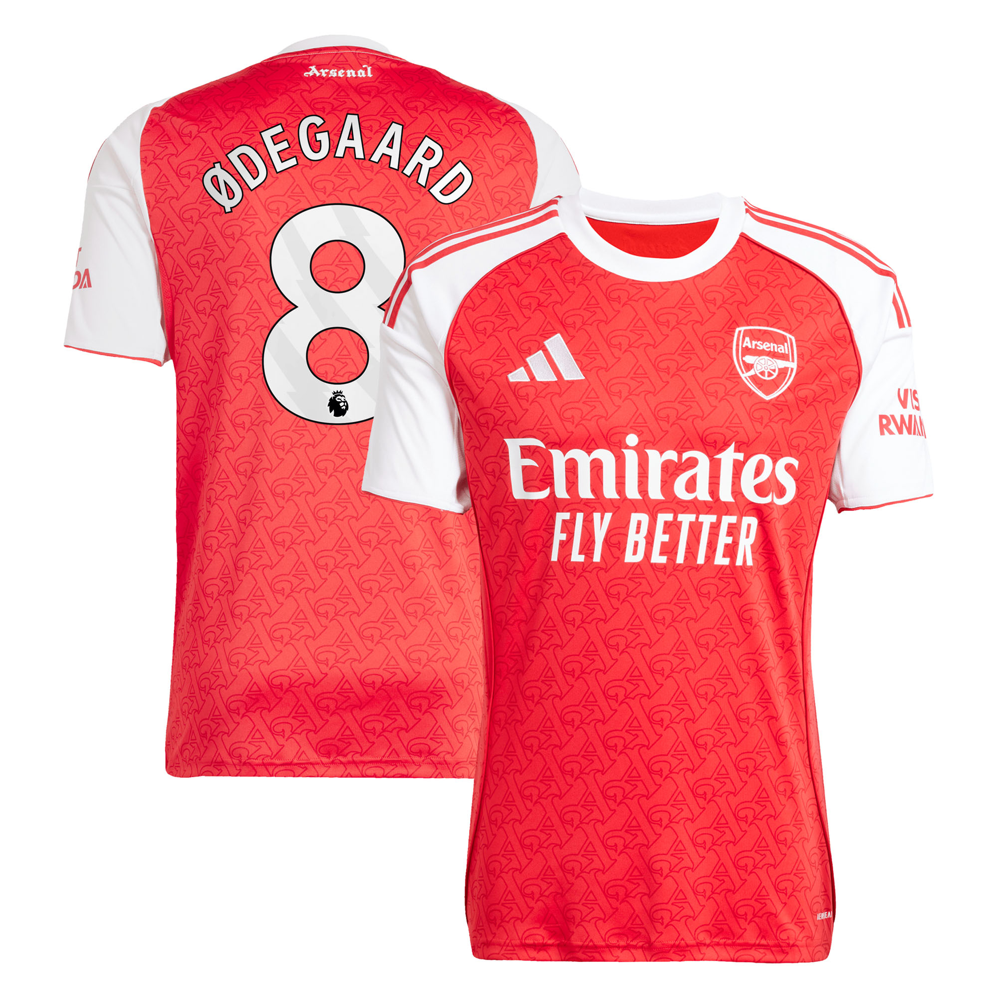 FC Arsenal 2025-26 adidas Heimtrikot mit Aufdruck Ødegaard 8 Image