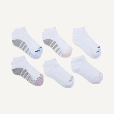 Nautica Women's Athletic Quarter Socks, 6-Pack Antique White Wash, OS