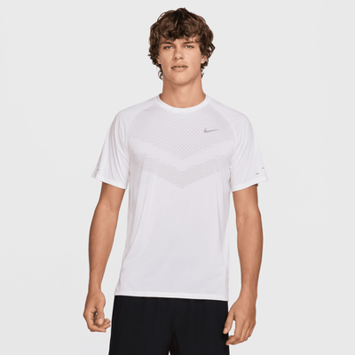 Nike Stride Men's Dri-FIT ADV Short-Sleeve Running Top - White - Polyester