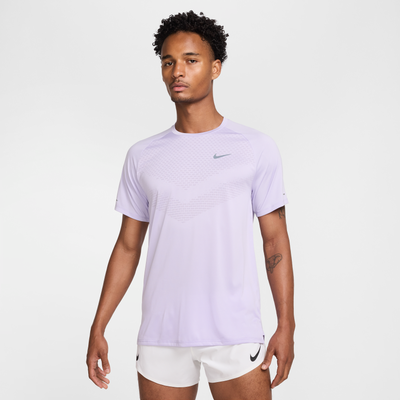 Nike Stride Men's Dri-FIT ADV Short-Sleeve Running Top - Purple - Polyester