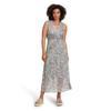 Midikleid CARTOON "Cartoon Damen Sommerkleid Midikleid ohne Arm", Damen, Gr. 44, Normalgrößen, grün (weiß, khaki), Obermaterial: 95% Polyester, 5% Elasthan. Futter: 95% Viskose, 5% Elasthan., feminin, körpernah lang, U-Boot-Ausschnitt, Kleider, Druck
