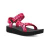 Sandale TEVA "W MIDFORM UNIVERSAL", Gr. 40, neon floral pink, lila, Textil, sportlich, Schuhe
