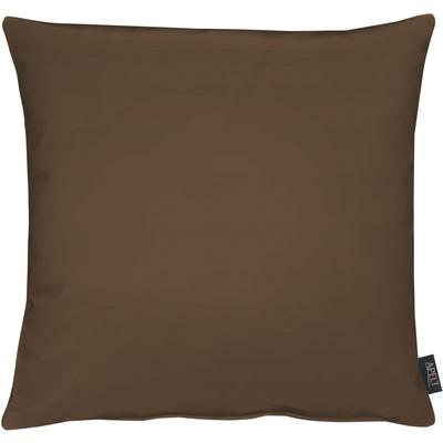 Dekokissen APELT "4362 Rips Uni" Gr. 1, braun (braun, unifarben), B:39cm L:39cm, Mischgewebe, Dekokissen_Sitzkissen_Kissenhüllen, Kissenhülle mit Füllung, 1 Stück Image