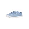 Plateausneaker TOMMY HILFIGER "WASHED CANVAS VULC SNEAKER", Damen, Gr. 38, blau (hellblau), Baumwolle, sportlich, Schuhe, Freizeitschuh, Halbschuh, Schnürer mit seitlicher Logoflagge