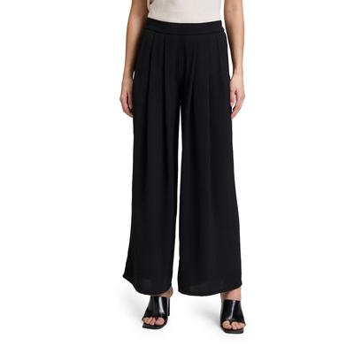 Palazzohose CARTOON "Cartoon Palazzo-Hose mit weitem Bein", Damen, Gr. 42, Normalgrößen, schwarz, Obermaterial: 100% Polyester., feminin, lässig geschnitten lang, Hosen Image