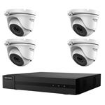 Hikvision - kit de vidéosurveillance ahd 4 caméras dôme 5 mpx