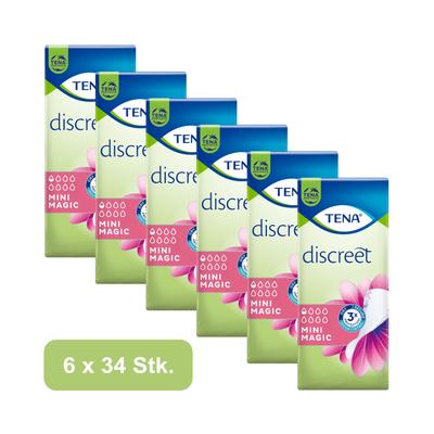 Tena Discreet Mini Magic 6x34 St Image