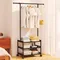 Three Layer Multifunctional Clothes Rack Floor Standing Clothes Drying Rack Clothes Drying Pole