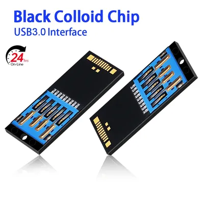 3.0 Hochgeschwindigkeits-USB-Flash-Speicher 16 32 64 GB USB Short Long Edge U Disk Halbzeuge Chip Image