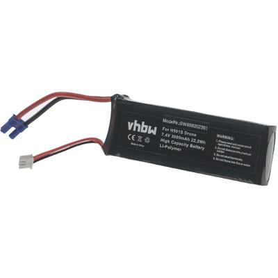 vhbw Akku kompatibel mit Hubsan BC6551 Drohne Multicopter Quadrocopter (3000mAh, 7,4V, Li-Polymer) Image