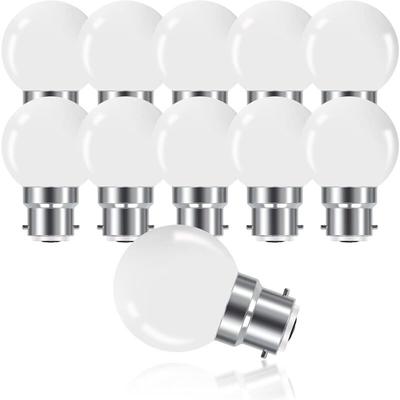 Ersandy - B22 3 w Bajonett-LED-Glühbirne, Mini Globe Golfball B22 G45 Glühbirne, Warmweiß 3000 k, Image