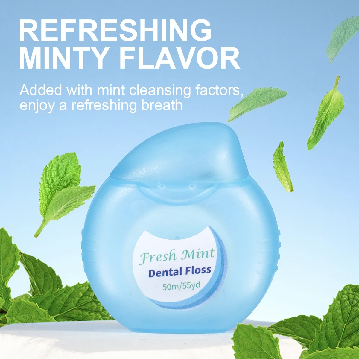 1/6 Stück Minzrollen-Zahnseide zum Entfernen von Plaque- und Lebensmittelrückständen – Mundreinigung – Multi-Pflege-Mundpflege – Sicherheit mit feiner Faden Image