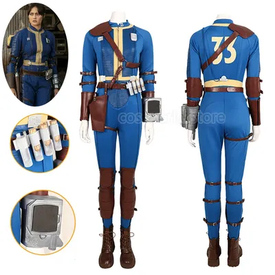 Fallen cos out lucy cosplay kostüm gewölbe 33 überlebender anzug weiblicher overall uniform riemen Image