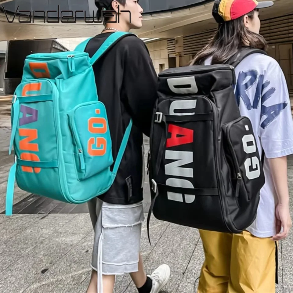 Große Sport Sporttasche Männer Fitness Reise Rucksack Große Wasserdichte Skate Pack Schulter Taschen Training Laptop Trocken Nass Schule Taschen Sac