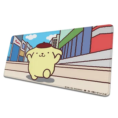 Sanrio Mousepad Gamer Gummi Gaming Mauspad Over Edge Kawaii PomPomPuri Rutschfestes Mausepad Deskmat Mause Pad Tischpads Matten PC