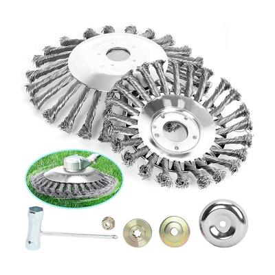 2er-Pack Mähkopf, Wildkrautbürste, 25,4 mm Drahtbürste zum Unkrautjäten Image