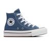 Sneaker CONVERSE "CHUCK TAYLOR ALL STAR EVA LIFT PLATFORM", Gr. 27, lakeside blau, weiß, schwarz, Textil, sportlich, Schuhe