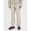 Schlupfchinohose JACK & JONES "JPSTKARL SKYE JOGGER SN", Herren, Gr. M, N-Gr, beige (silber lining), Web, Obermaterial: 64% Lyocell, 30% Viskose, 6% Nylon, unifarben, modisch, loose fit knöchellang, Hosen