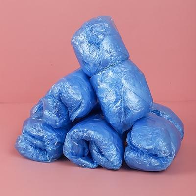50/100 Stück PE-verdickte Einweg-Schuhüberzüge, staubdicht und wasserdicht, für den Innen- und Außenbereich, ideal für Zuhause, Werkstatt, Computerraum – Direktlieferung ab Werk Image