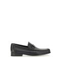 Salvatore Ferragamo Loafer - Ornament Gancini Moccasin - Gr. 9_5 - in Schwarz - für Herren