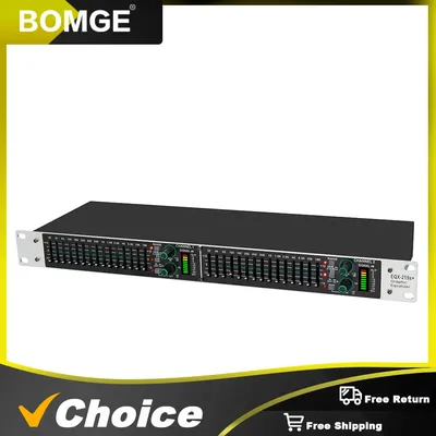 EQ215S New Active Balanced Dual 15 Band Graphic Equalizer Power Equalizer Digital Audio Sound