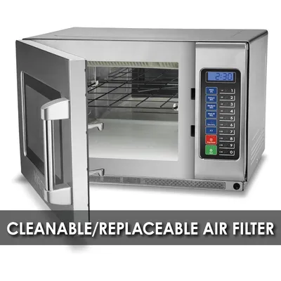 Waring Commercial WMO90 Medium Duty Microwave Oven, 0.9 Cubic Feet, Stainless Steel Construction,