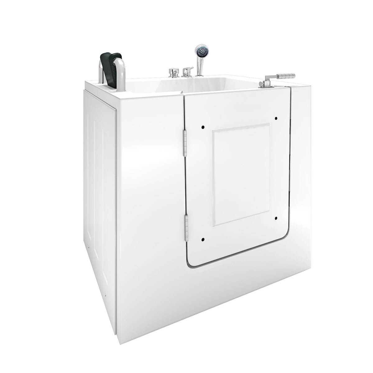 AcquaVapore Sitzwanne Whirlpool Badewanne mit Tür S02WP-C-L 100x78cm Image