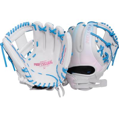 Easton Professional Collection Color Splash 2.0 Series 11.75" Infield Fastpitch Glove - Right Hand Throw White/Blue