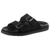 Pantolette VERBENAS "Capri Serraje", Herren, Gr. 43, schwarz, Leder, casual, Schuhe, Sommerschuh, Schlappen, Hausschuh, Urlaubschuh aus feinem Leder