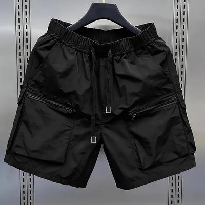 TEMU Lightweight Summer Quick-dry Shorts With A , Featuring Multiple Pockets And A Loose Fit. Image