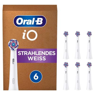 Oral-B - iO Strahlendes Weiss in Weiß Elektrische Zahnbürsten 6 ct (53.29 € / 1 ct)
