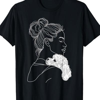 TEMU Bichon Frise -100% Cotton Day T-shirt, Casual Round Neck, Short Sleeve, Machine Washable, 7.76 Oz Image