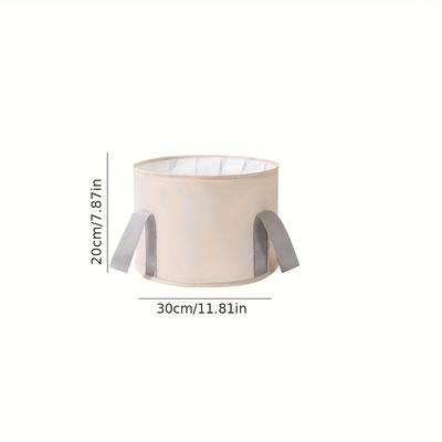 TEMU Portablefoldable Anti-allergy Foot Soak Tub - Portable Insulated Foot Bath Tub, Heightoverthecalf, Deep Soaking Bag, Suitable For Home And Travel Image