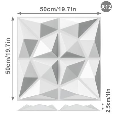 TEMU 3d Wall Panels ² Wall Cladding Ceiling Panels Ceiling Ceiling Cladding Panels Ceiling Panels, Wall Decoration Wall Stickers Wall Decoration Panel 50x50 Cm Image
