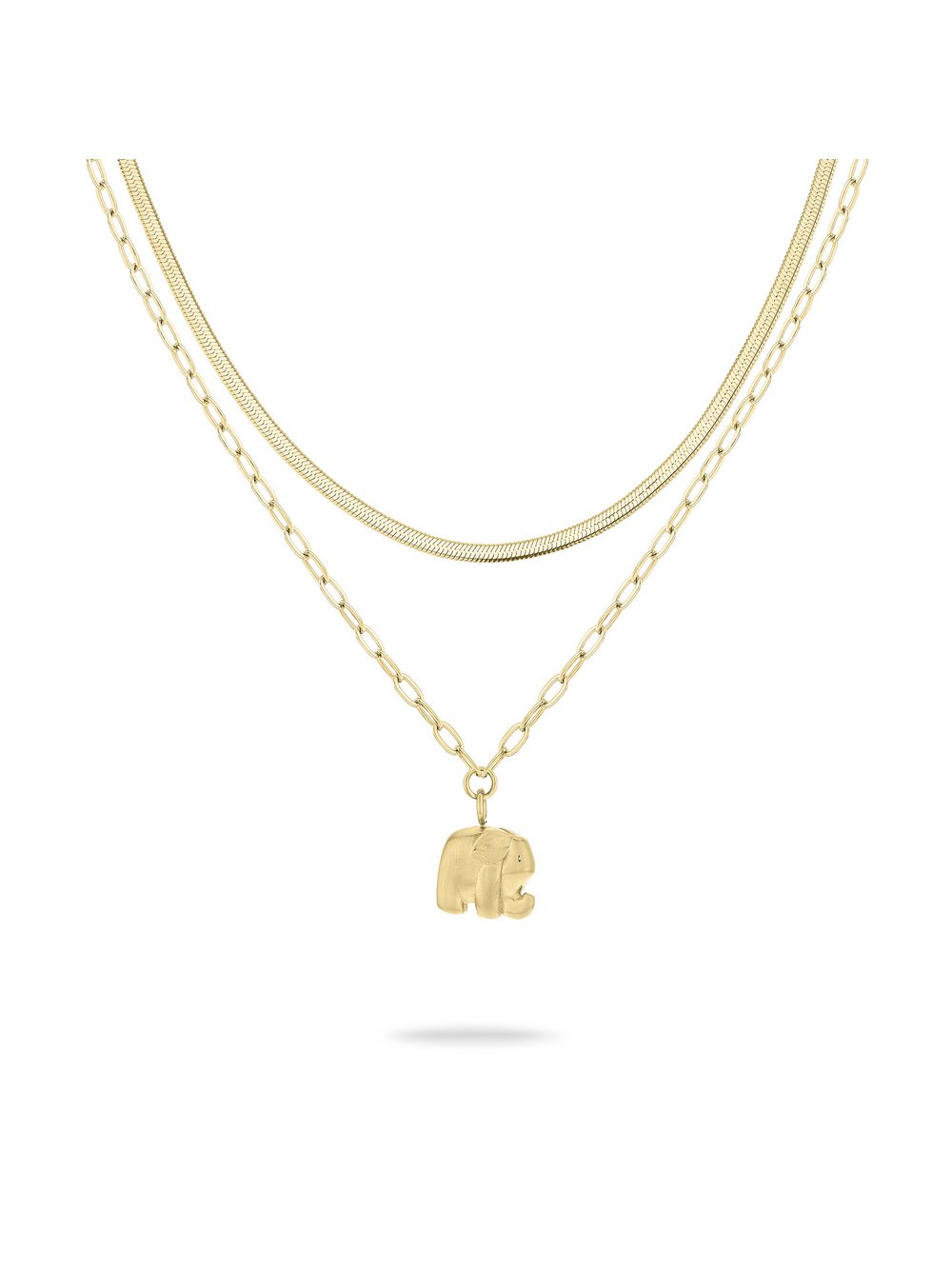 Tamaris Kette Little Elephant Damen gold, ONE SIZE Image