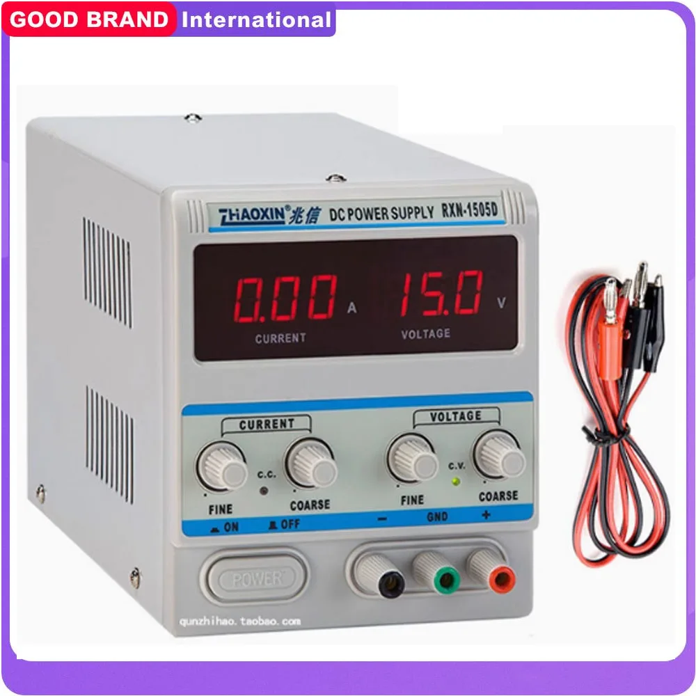 DC-geregeltes Netzteil RXN-1502D 1503D Einstellbarer Laborspannungsregler Stabilisator Schaltbankquelle 15V 2A / 3A Image
