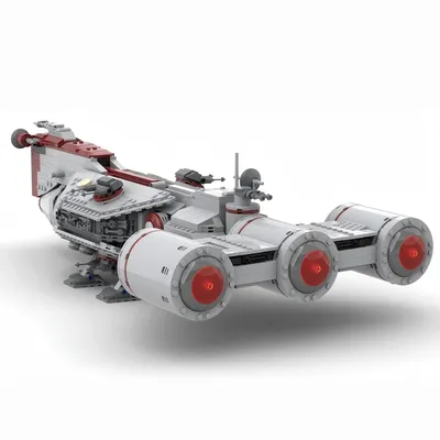 1736PCS MOC Republik Fregatte Ladegerät C70 Star Wars Modell Raumschiff Bausteine DIY Kreative Image