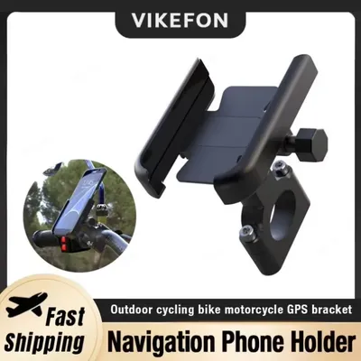 Bicycle Cellphone Stand Mount Outdoor Cycling Bike Motorcycle Navigation Phone Holder For iPhone 16-12 Samsung Xiaomi Backet