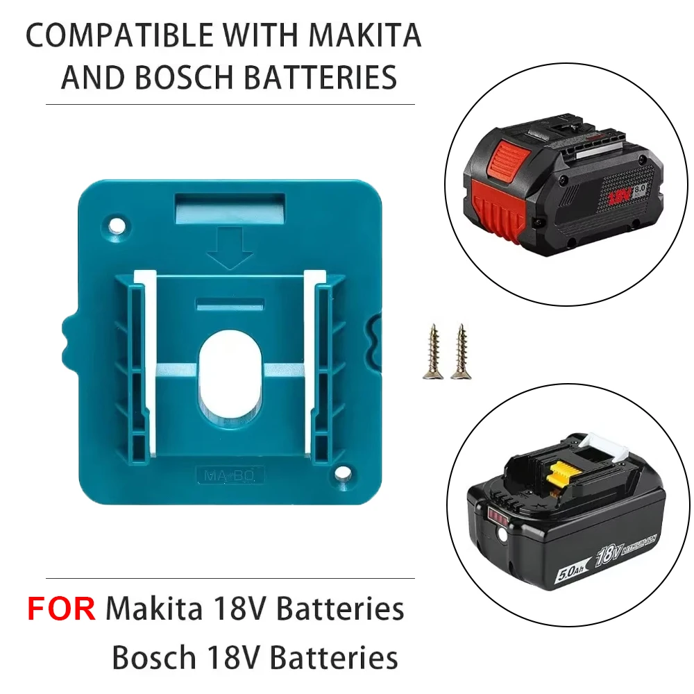 1/5PCS Batterie Halter für Makita 18V Li-Ion Batterie Lagerung Rack Wand Halterung Dock Ständer für Makita BL1860 BL1850 BL1840 BL1830 Image