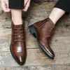 Herbst Heißer Verkauf männer Chelsea Stiefel Spitz High-end-Bankett Leder Kleid Schuhe Elegante