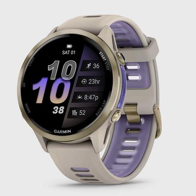 Garmin Forerunner 970 GPS Watch GPS Watches Soft Gold Titanium with French Gray Case