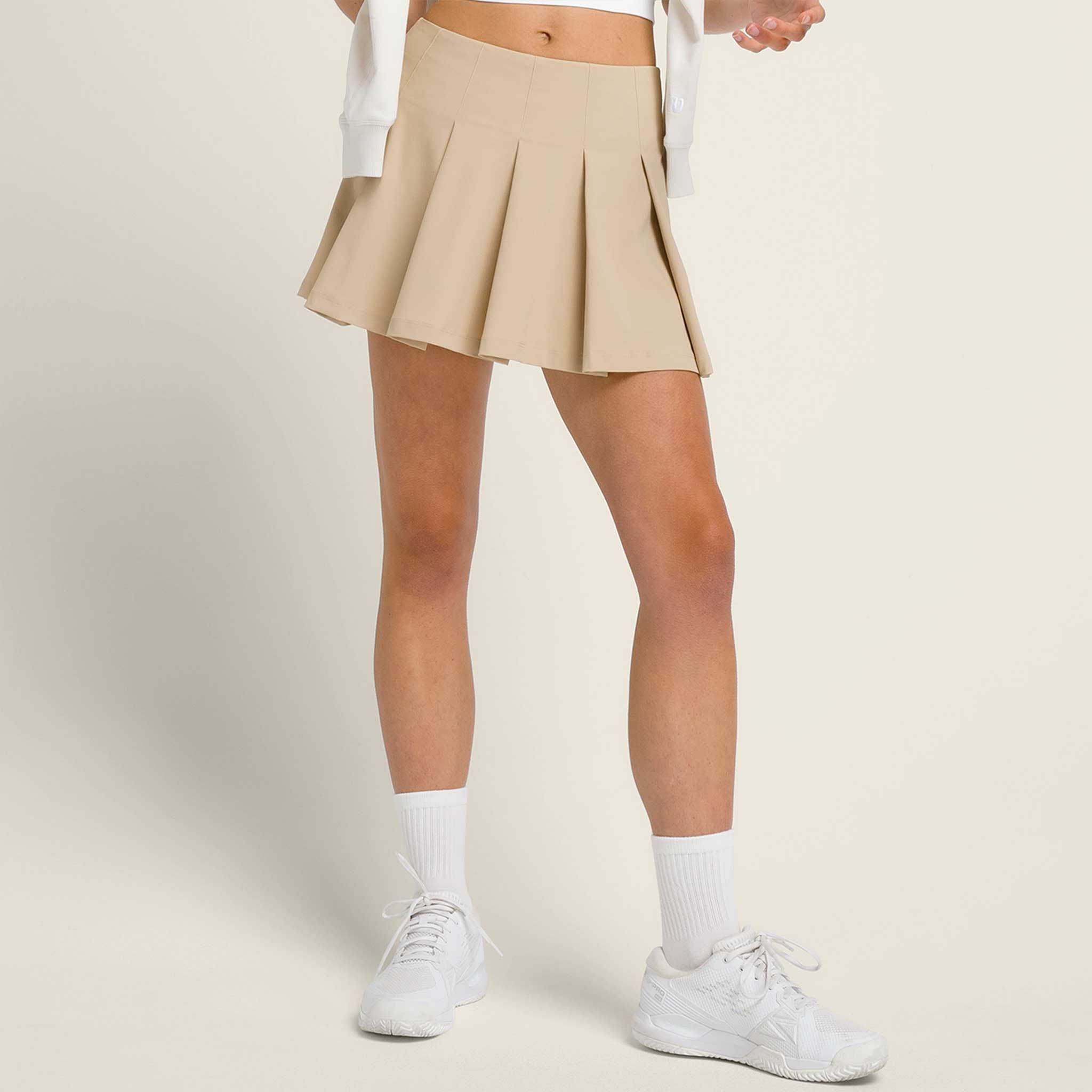 Wilson Classic Pleated Mini Skirt Women's Tennis Apparel Safari