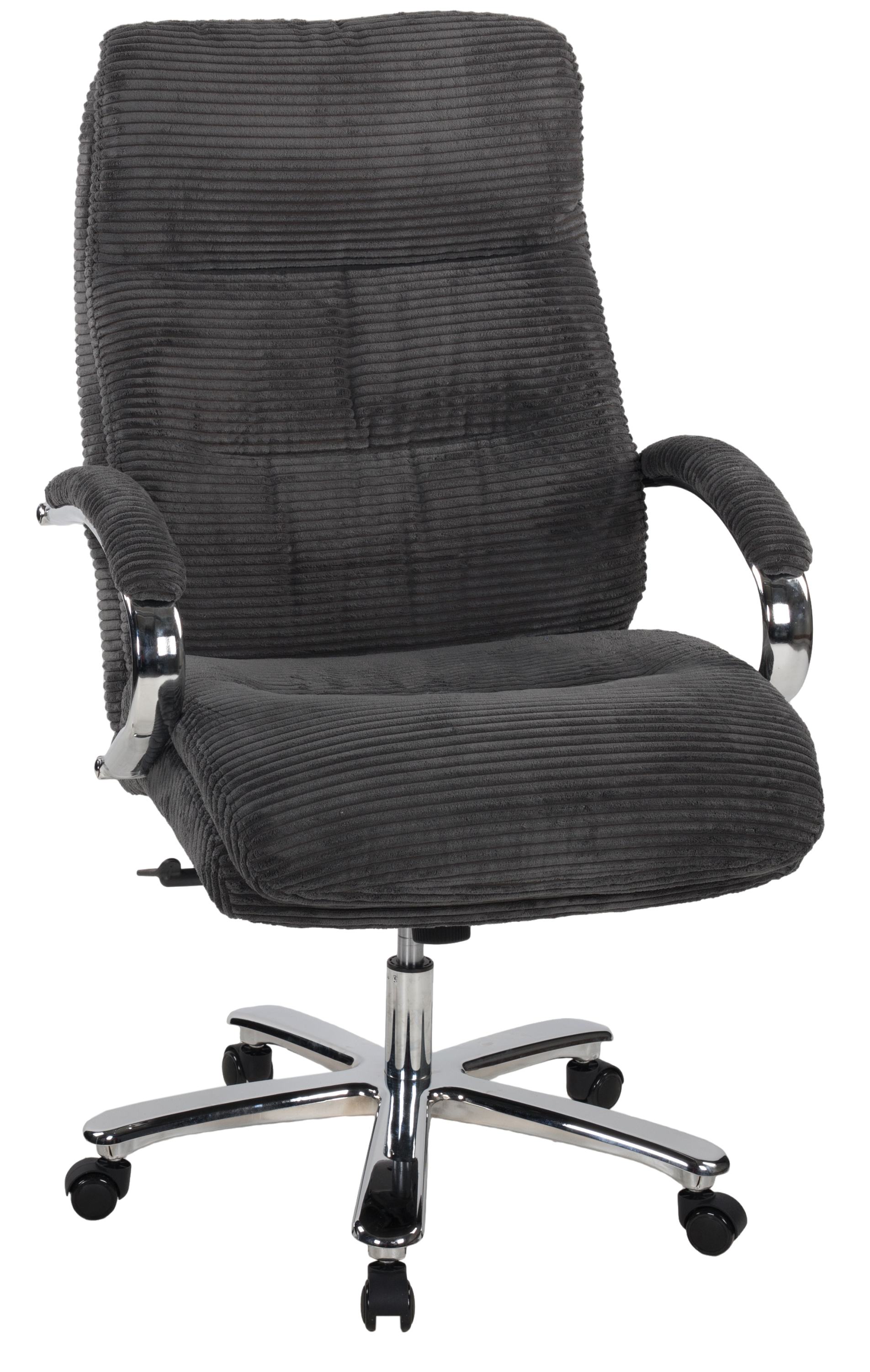 Chefsessel DUO COLLECTION "Chefsessel Federico 180 kg", grau (anthrazit), B:83cm H:115cm T:70cm, 100% Polyester, Stühle, Federkern, bis 180 kg