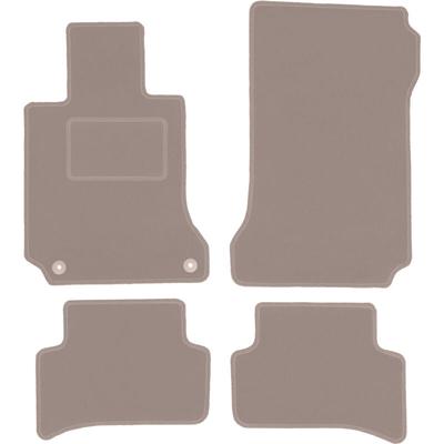 Beige Veloursmatten für: Mercedes C W204 Limousine, Kombi, Coupé (2007-2014) Image